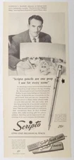 Vintage Print Ad 1947 Life Magazine Scripto Pencils Black Leads N Z. McLeod