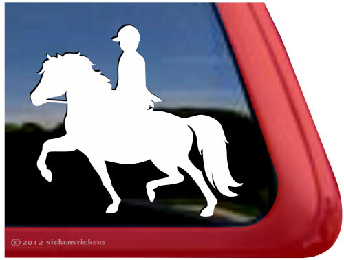 Welsh Pony Rider Horse Trailer Window Decal - Bild 1 von 3