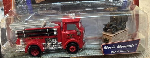 Disney Pixar Cars Movie Moments RED FIRE TRUCK&STANLEY Supercharged 2006 Retired - Picture 2 of 4