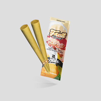 Mango Cream Fruit Cones - 1 Pack Includes 2 Cones + 1 Filler Stick