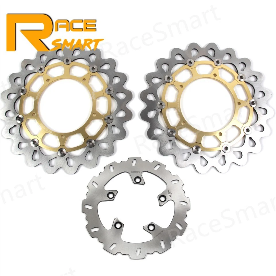 Juego de pastillas de rotores de disco de freno delantero trasero para Yamaha FZ1 FAZER 1000 2006 - 2012 2011 Foto 2 de 4