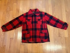 Woolrich 1950s Mackinaw Wool Plaid Cruiser Jacket 46