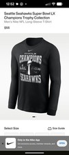 NWT Nike Seattle Seahawks Super Bowl LX ChampionsMen's Nike NFL Long-Sleeve XL
