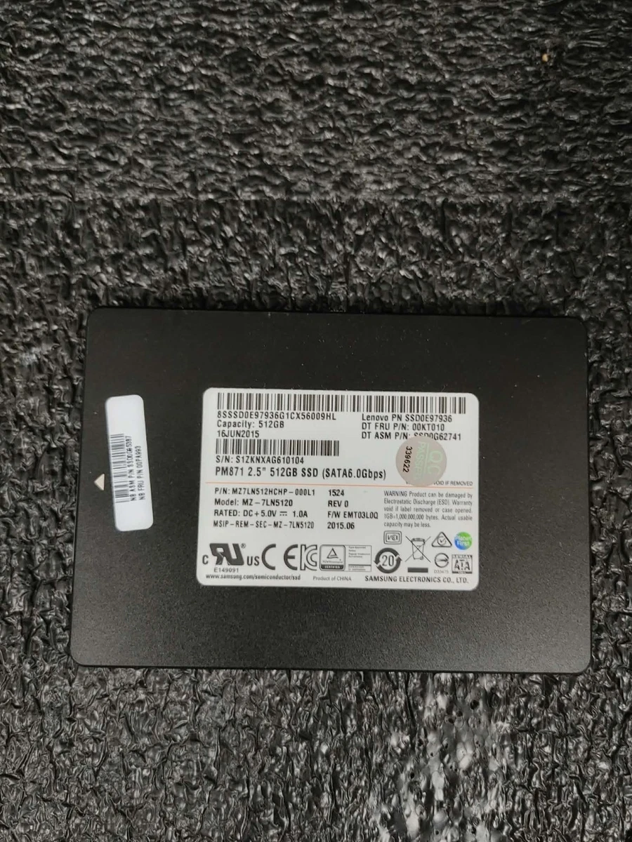 Barrette SSD Samsung 128Go Modèle MZ-JPV128S/0A2 d'Occasion