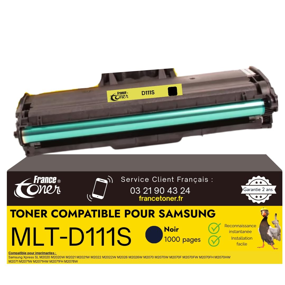 Toner MLT-D111S compatible Samsung en noir haute capacité pour imprimante Xpress