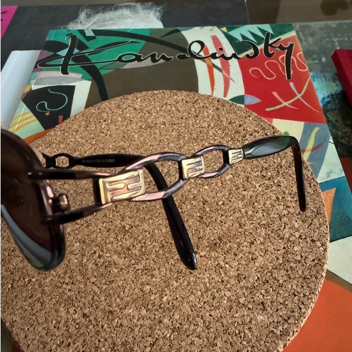 Fendi Women's Vintage 135mm Oval Frame Sunglasses thumbnail 3