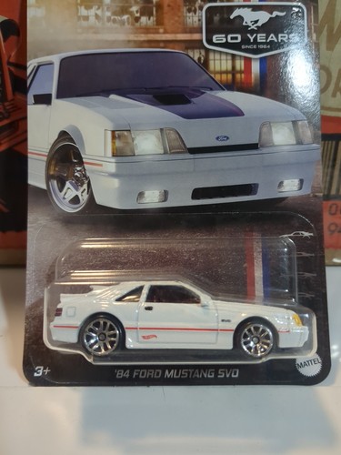 Hot Wheels Silver Series 84 Ford Mustang SVO Fox Body 60 Years - Picture 2 of 5