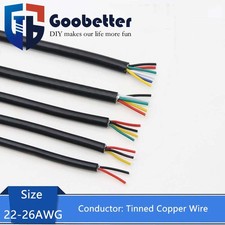 2464 Multi-Core Shielded Wire 22-24AWG Signal Cable 2-10 Cores Tinned Coppe Wire