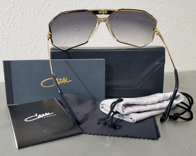 Cazal LEGEND 905 COL. 302 MENS SQUARE GOLD/BLACK Sunglasses (MADE