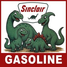 Sinclair Gasoline w. Dinosaur DINO Family, Ki...