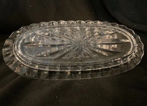 VTG Mikasa Park Lane Quarter Pound Lead Crystal Butter Dish with Cover Germany - Picture 3 of 8