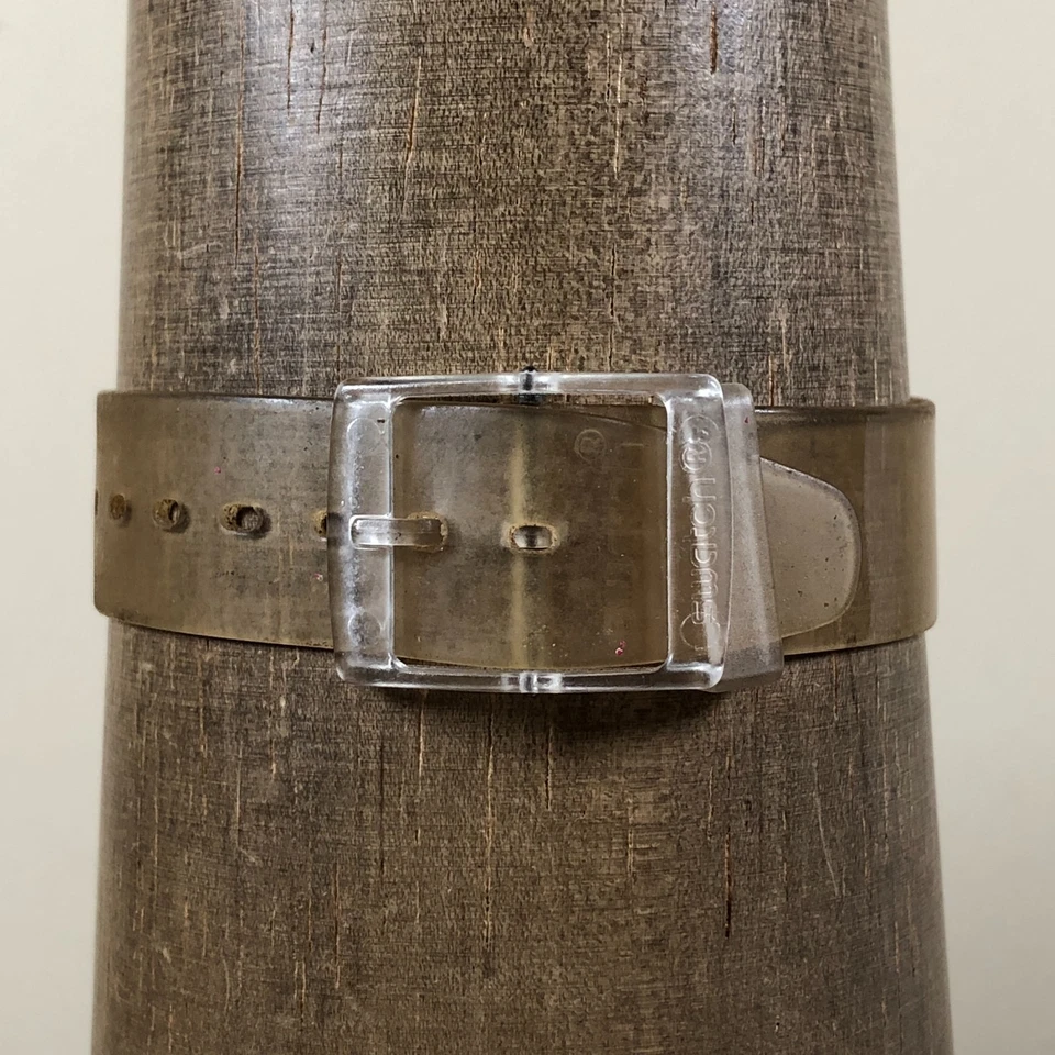 Reloj Swatch Mujer Suizo Jalea Piel Transparente Goma Esqueleto Cuarzo 31mm 7 3/4" Foto 4 de 4