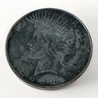 1923-D Peace Silver Dollar Circulated Nice Detail. Obverse Reverse Toning
