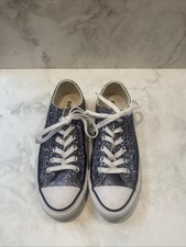 NEW CONVERSE CHUCK TAYLOR ALL STAR LOW TOP OX GLITTER SNEAKERS 7.5 566271C GC1