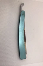 Vintage Weck Hair Shaper Straight Razor – Aqua Blue Handle USA Barber Tool