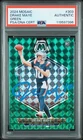Drake Maye On Card Autographed 2024 Panini Mosaic Green Rookie RC PSA Authentic