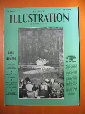 Frankreich Illustration 352 vom 12.07.1952 - Schlachtschiffe von heute und früher