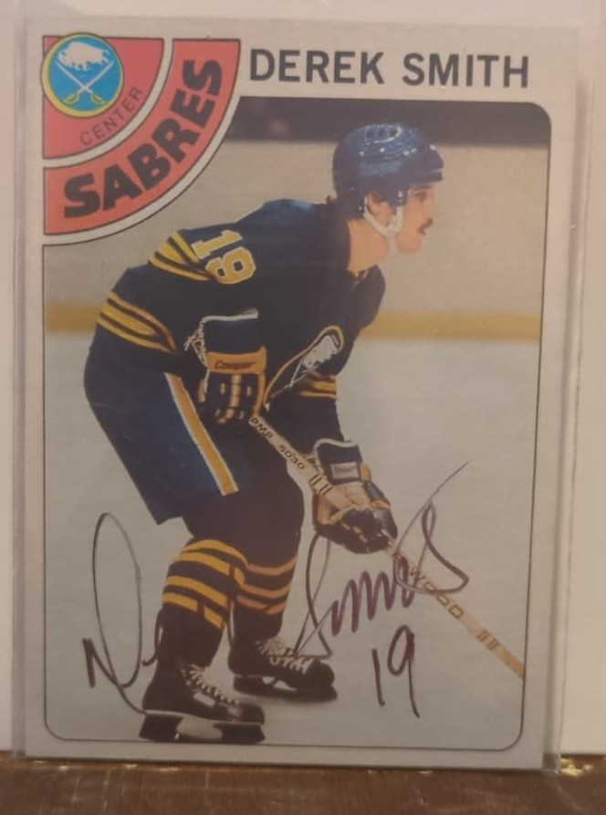 Derek Smith #222 signed autograph auto 1978-79 Topps Hockey Trading Card