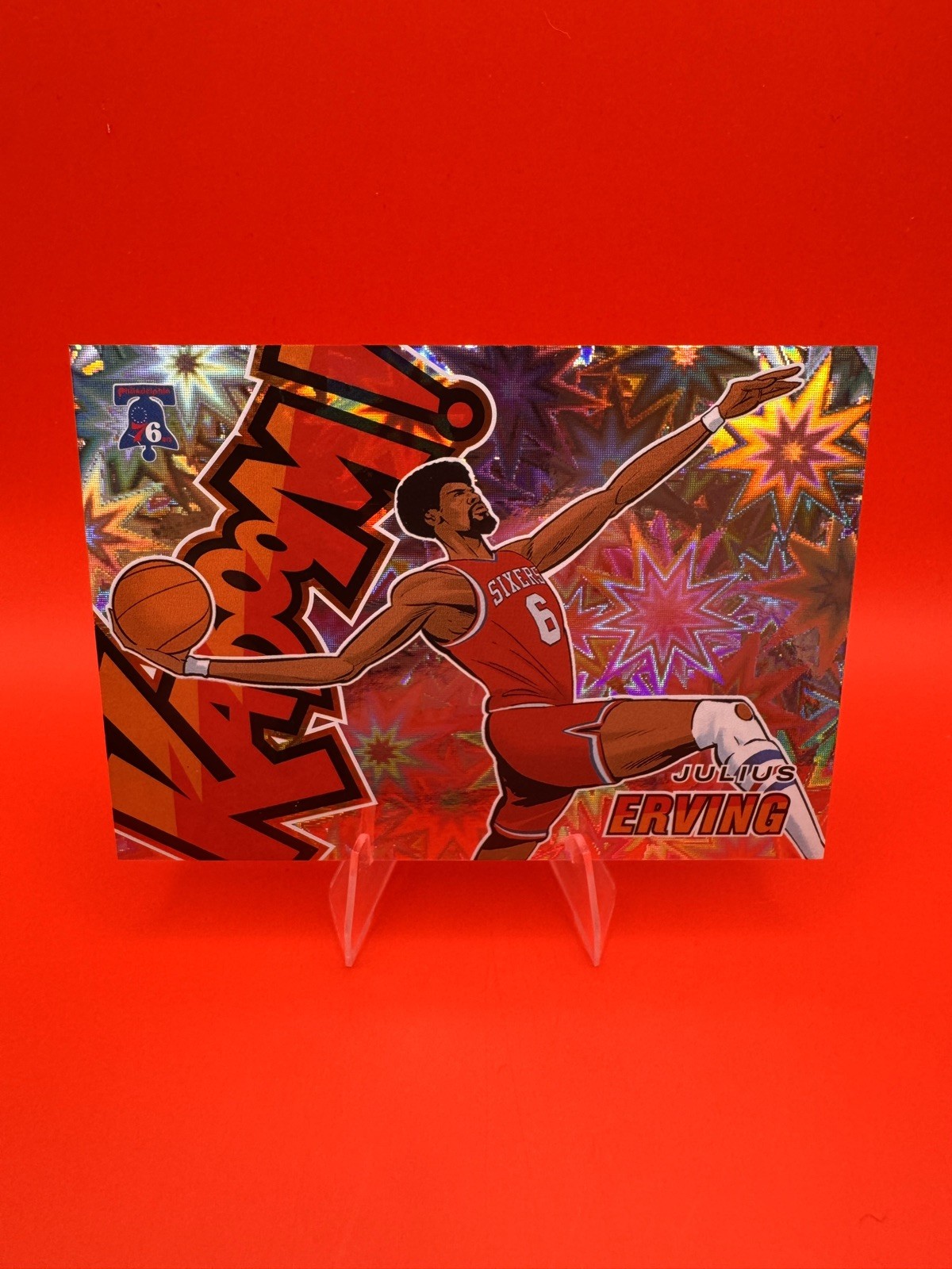 2024-25 Panini Revolution KABOOM CASE HIT SSP Julius Erving 76ers #31