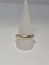 Sterling Silver Wedding Ring Band Hallmarked Heavy Court Shaped size Y