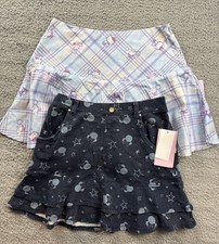 2x Disney Mickey  Friends Hello Kitty Skirt Girls XL 14 Skater Ruffle Terry