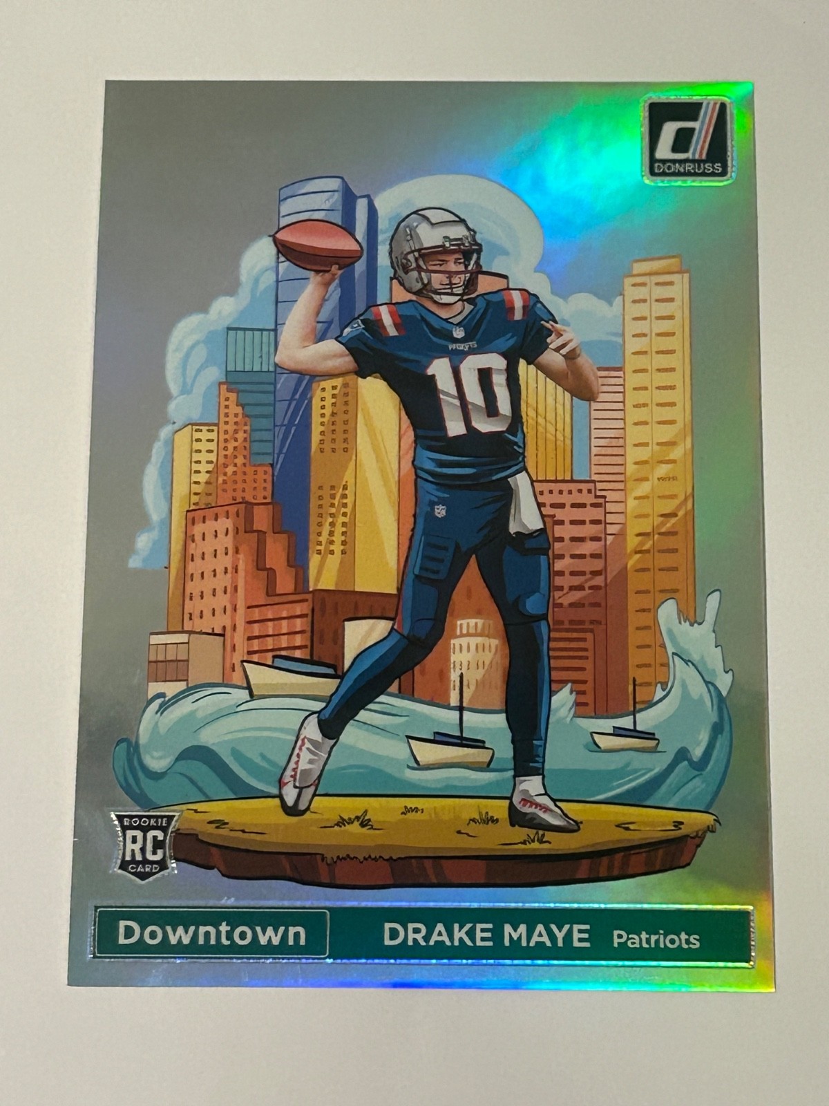 2024 Panini Donruss - Downtown! Drake Maye #13 Oversized (RC)