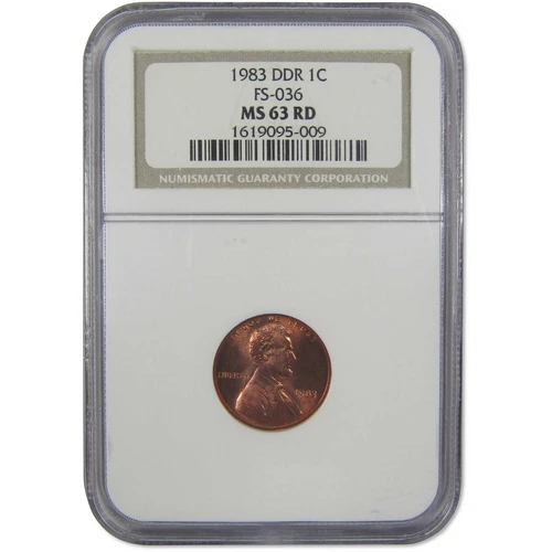 1983 DDR FS-036 Lincoln Memorial Cent MS 63 RD NGC Uncirculated