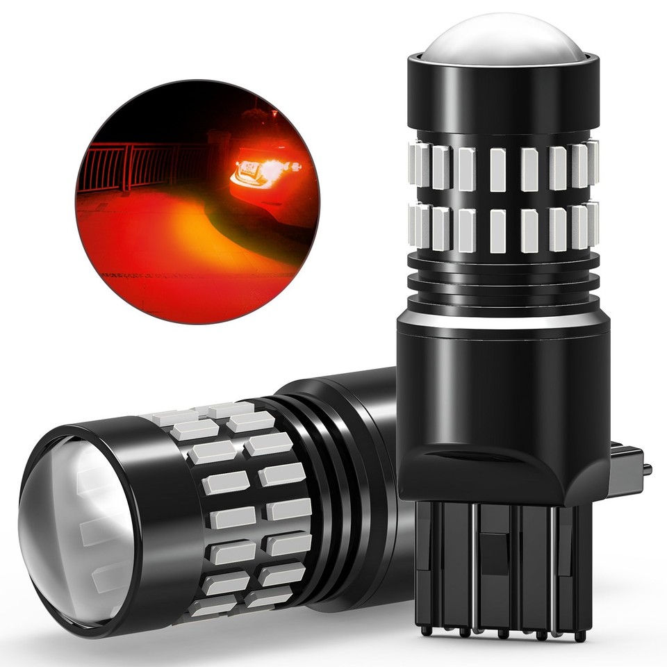 8pcs 7443 7440 LED Super Red Tail Brake Stop Parking Bulbs Light High ...