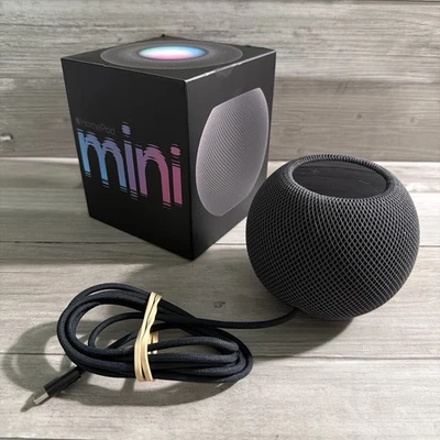 Apple HomePod Mini 1st Generation Smart Speaker A2374 Black Won't Update - image 1 of 4