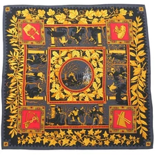 Beautiful Item HERMES MUSIQUE DES DIEUX Music of the Gods Scarf Carr 90 All over