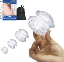 4 Sizes Cupping Kit for Massage Therapy Househould  Reusable Massage Cups,