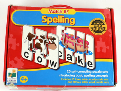 Match It! Spelling Puzzle Game 20 Self-correcting Word Sets The Learning Journey