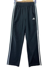 Adidas Sweatpants Track Joggers Youth Kids Boys Size L 14/16 Black White Stripes