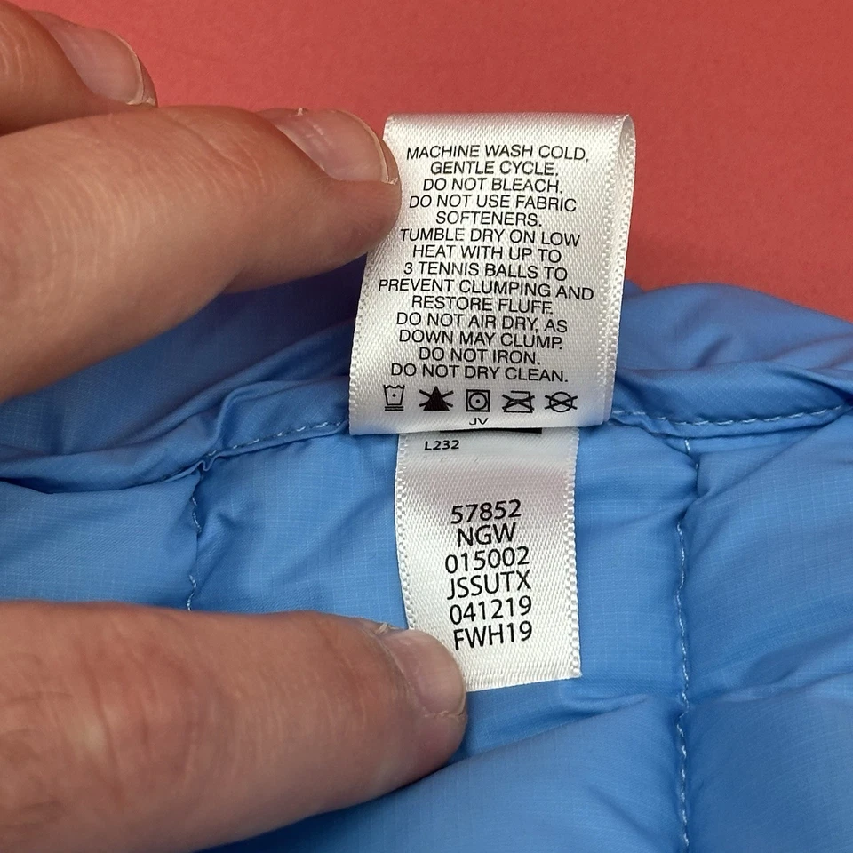 Chaleco acolchado Hanna Andersson unisex para niños talla 6-7 azul nailon cremallera completa relleno Foto 4 de 4