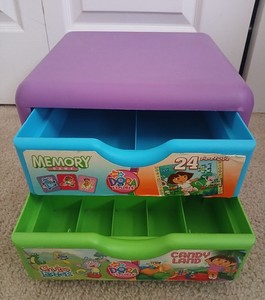 Dora The Explorer Vintage 2 Drawer Storage 12X12 Inches