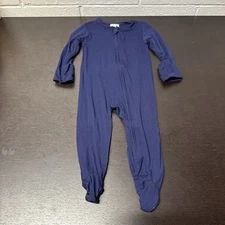 Will & Charlie Baby Bamboo Clothes SZ 12M Long Sleeve Romper Footed Sleeper