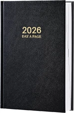 2026 Daily Planner - Daily Planner One Page per Day, Jan. 2026 - Dec. 2026, Page