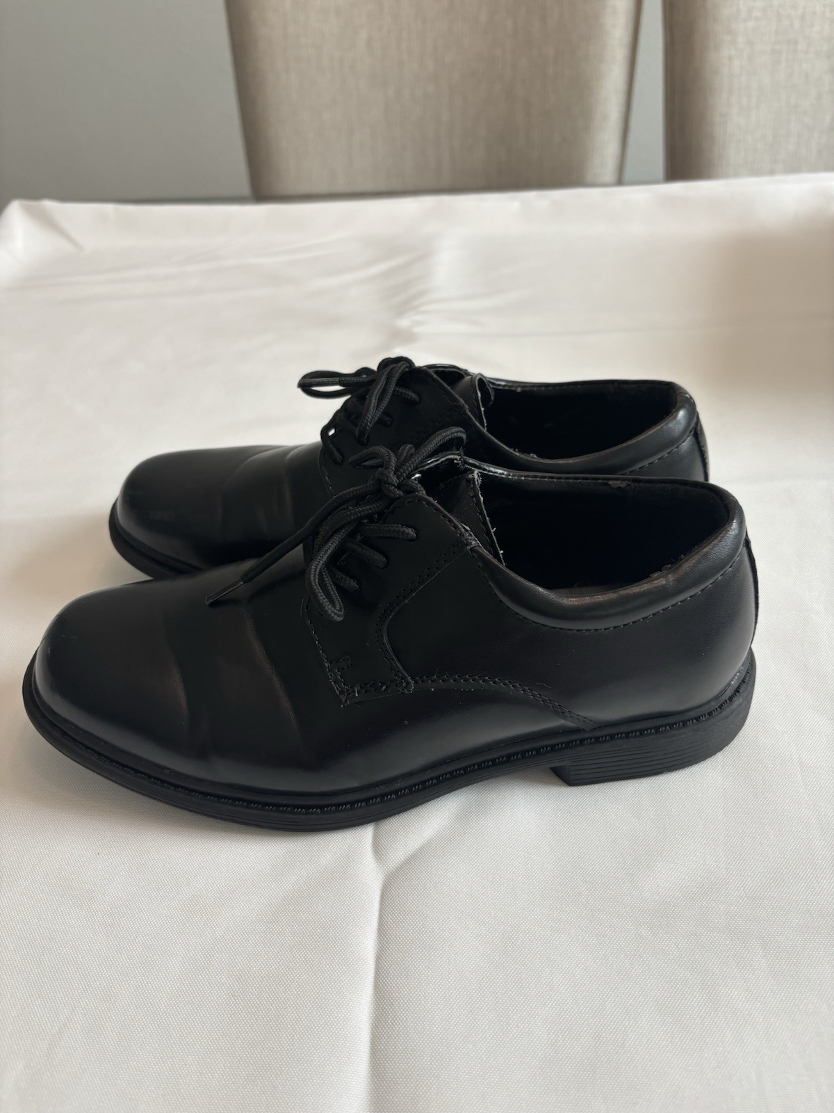 Boys Stacy Adams Black Oxfords Lace Up Size 5 M Big Kids Dress Shoes
