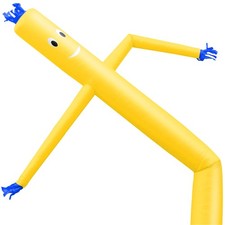 20 ft Inflatable Wacky Waving Flailing Arms Tube Man - Yellow Dancing Air Puppet