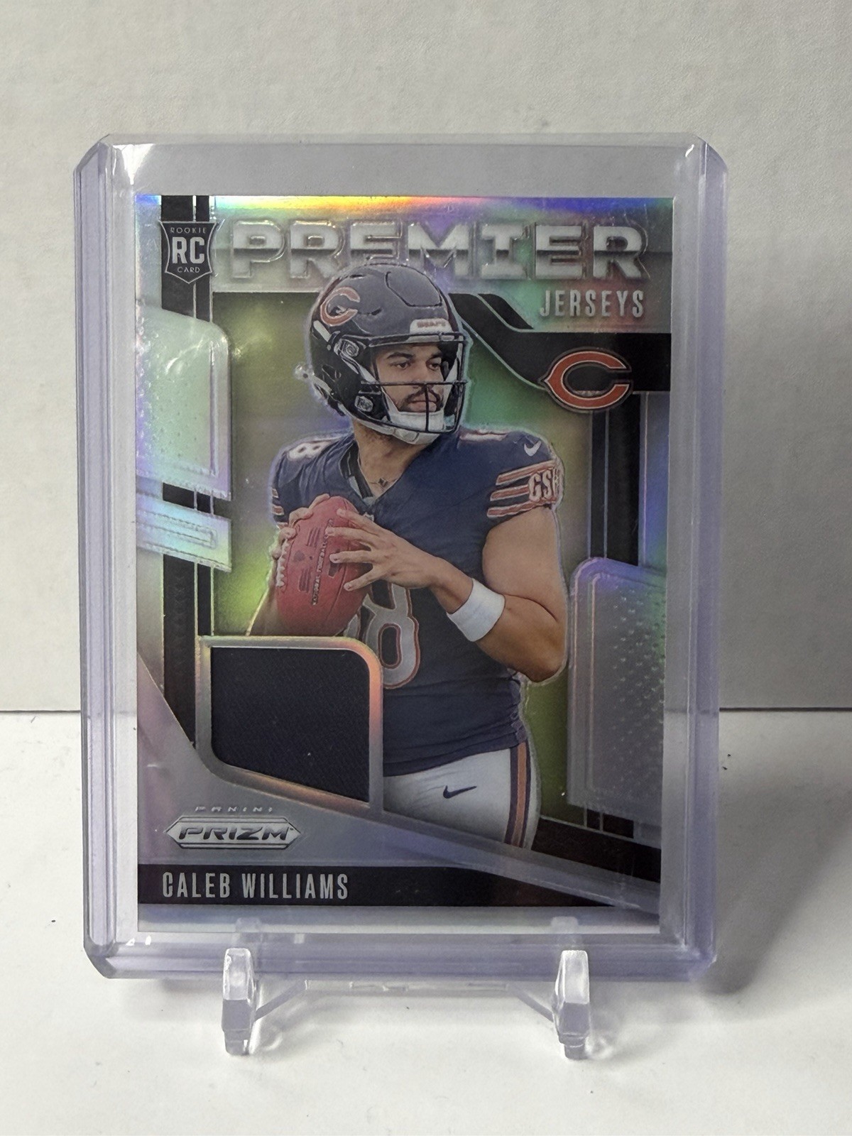 2024 Panini Prizm Caleb Williams Silver Premier Jerseys Rookie Card-#PJ-CWS
