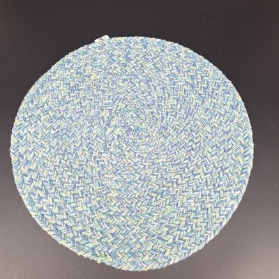 4 Round Placemats Lykke Decor 100% Cotton 15'' x 15''