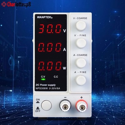 0-30V 0-6A Lab DC Bench Power Supply Variable Adjustable Power Supply