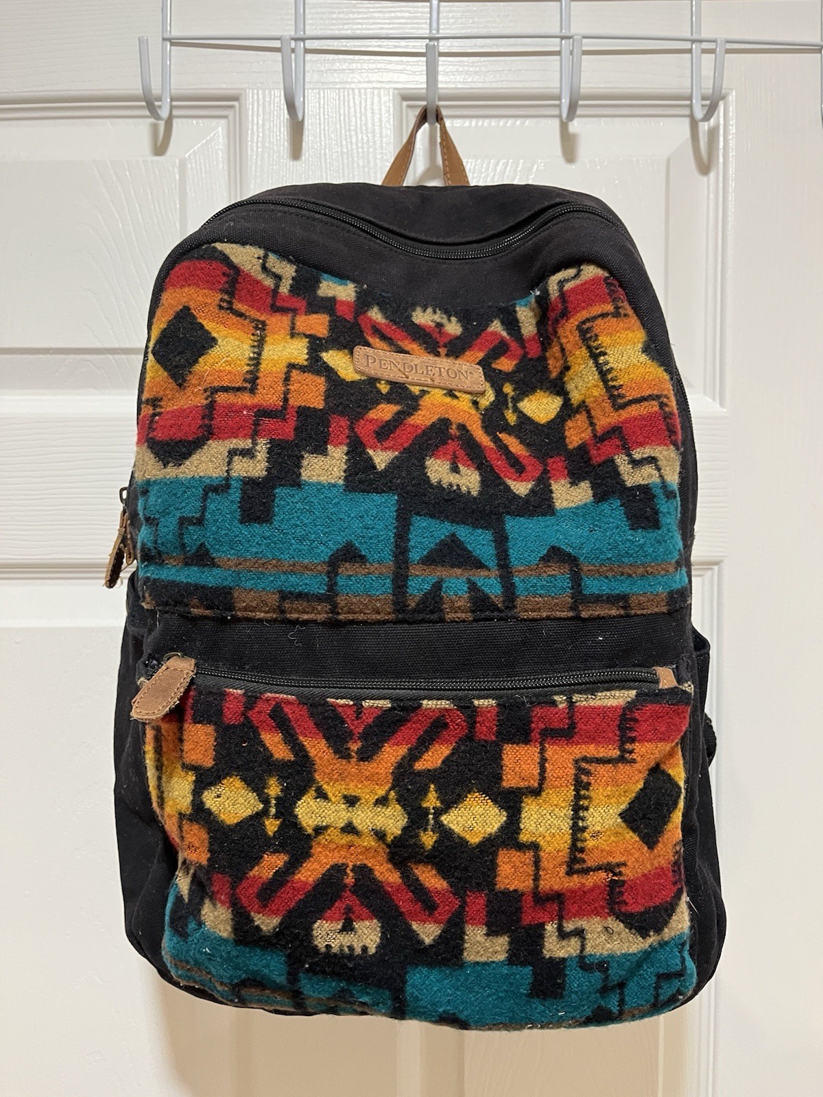 Pendleton Rare Vintage Backpack Native Western Gr… - image 1