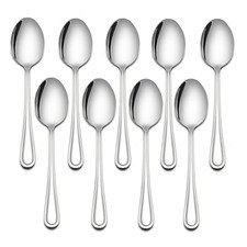 9-Piece Toddler Spoons, Stainless Steel Kids Baby Spoon Self Feeding