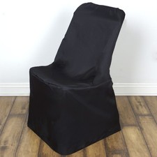 50 Black LIFETIME FOLDING CHAIR COVERS Wedding Banquet Reception Decorations