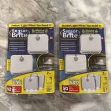 2 X Sensor Brite Battery Operated Motion Activated LED Lights (2 Pack)