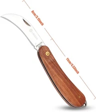 Pruning Knife,Grafting knife, Stainless Steel Garden Budding Knife, Folding P...