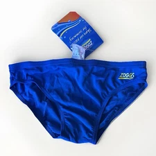 Zoggs Youth Swimwear Bottoms Briefs Size 8 24” Sam Riley Swim Schools Blue