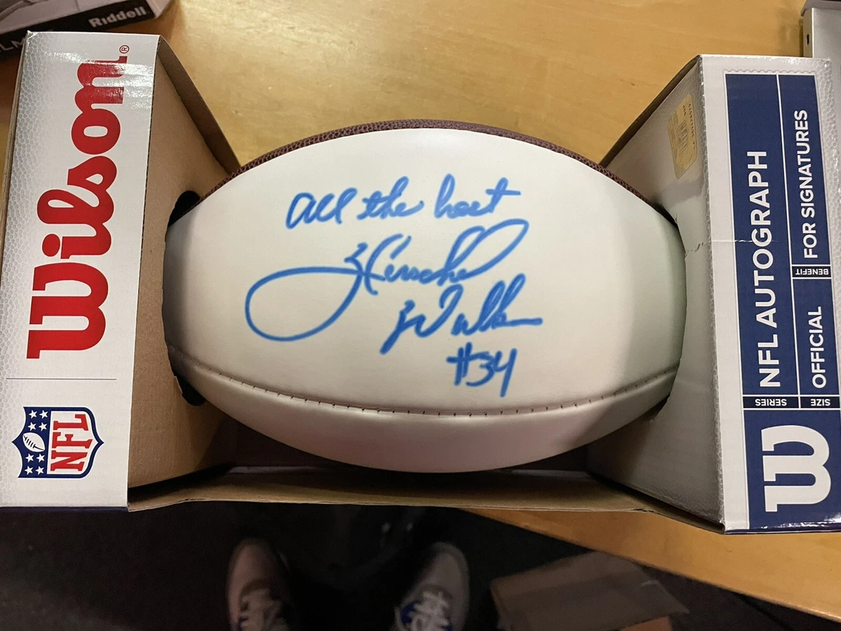 HERSCHEL WALKER GEORGIA DALLAS COWBOYS SIGNED FOOTBALL