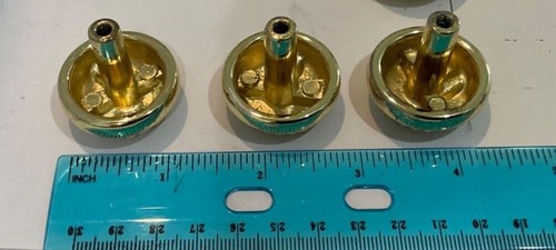 Lot of 10 Gold Colored Cabinet Door Drawer Pulls Handles Single Screw RD3 - Picture 6 of 7
